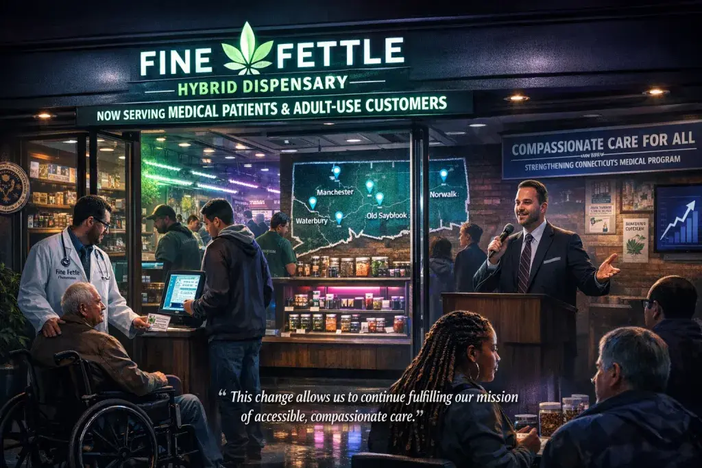 Fine Fettle Converts All Nine Connecticut Dispensaries to Hybrid Facilities