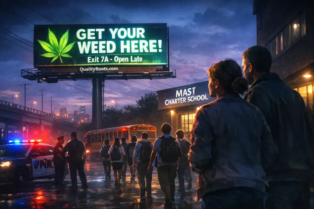 Philadelphia Billboard Promoting Cannabis Draws Outrage Near Charter School
