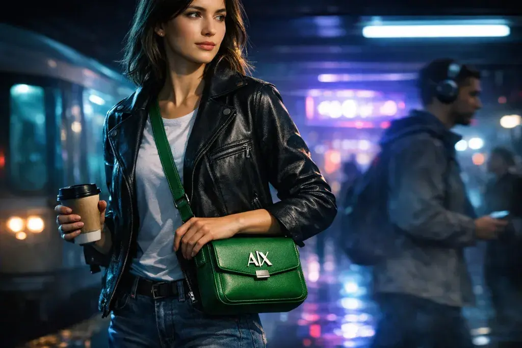 Armani Exchange Unveils Green Crossbody Bag for Effortless Daily Carry