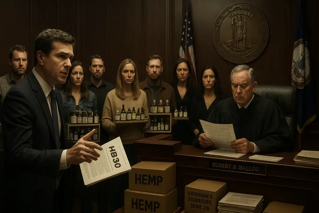 Virginia Hemp Retailers Seek Court Order to Block New THC Limits