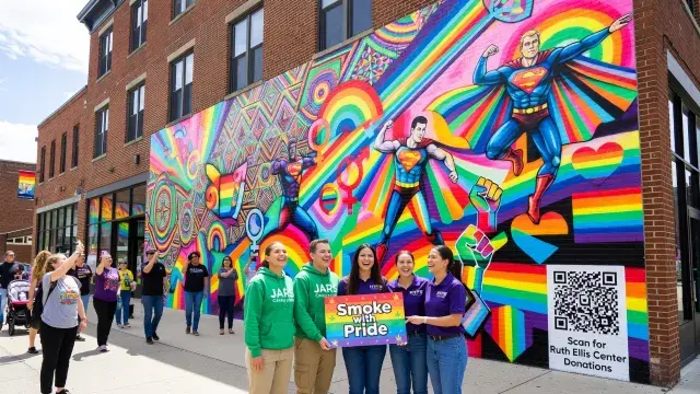 Cannabis Retailers Fund Public Mural to Back LGBTQ+ Youth Services